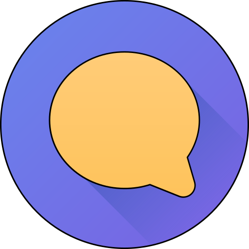 burbuja de chat Generic gradient lineal-color icono