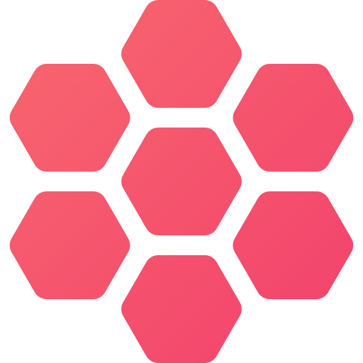 hexagones Generic gradient fill Icône