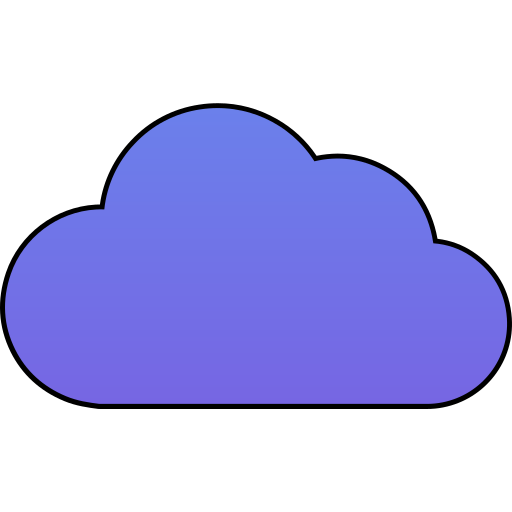 nuage Generic gradient lineal-color Icône