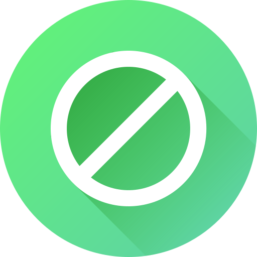 Restriction Generic gradient fill icon