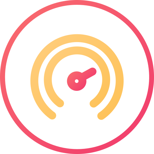 snelheidsmeter Generic gradient fill icoon