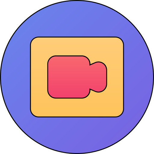 camara de video Generic gradient lineal-color icono