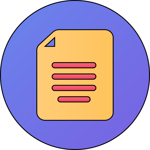 documento Generic gradient lineal-color icona