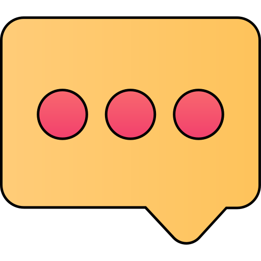 burbuja de chat Generic gradient lineal-color icono