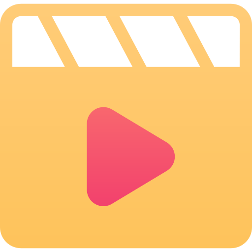 video Generic gradient fill icon