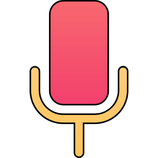 microfono Generic gradient lineal-color icona