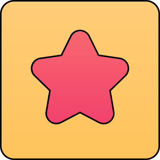 gwiazda Generic gradient lineal-color ikona