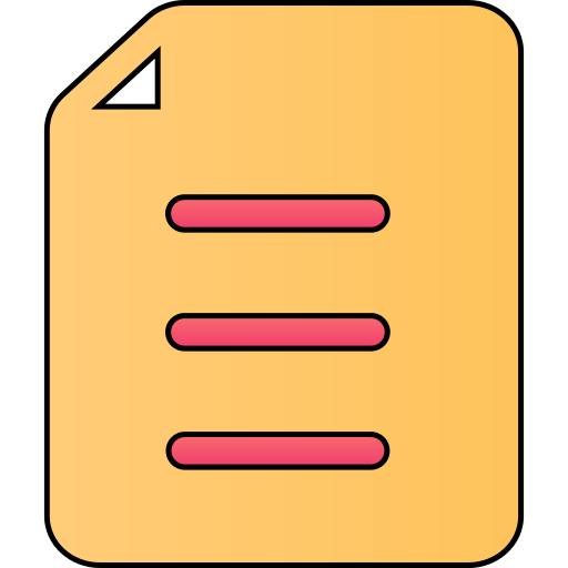 dokument Generic gradient lineal-color ikona