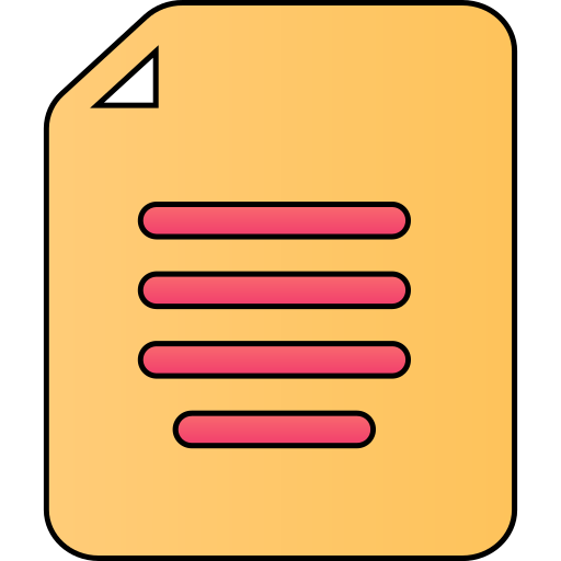 문서 Generic gradient lineal-color icon