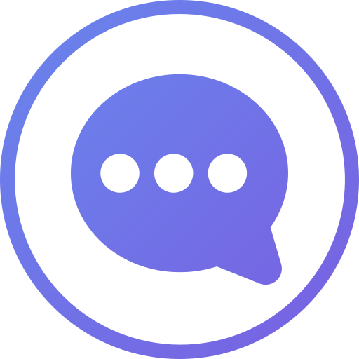 burbuja de chat Generic gradient fill icono