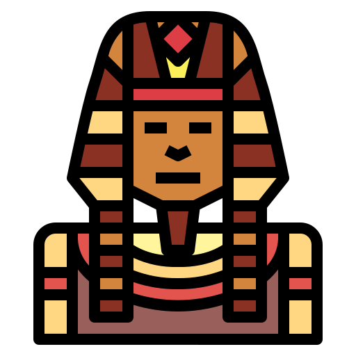 Faraón Smalllikeart Lineal Color icono