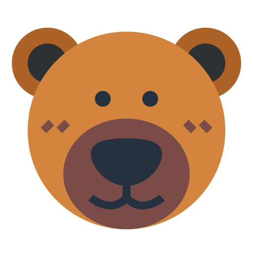 Bear Smalllikeart Flat icon