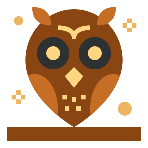 Owl Smalllikeart Flat icon
