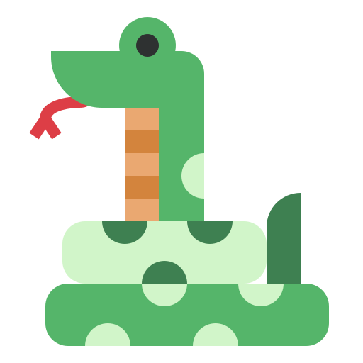 Serpiente Smalllikeart Flat icono