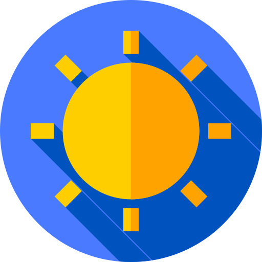 太陽 Flat Circular Flat icon
