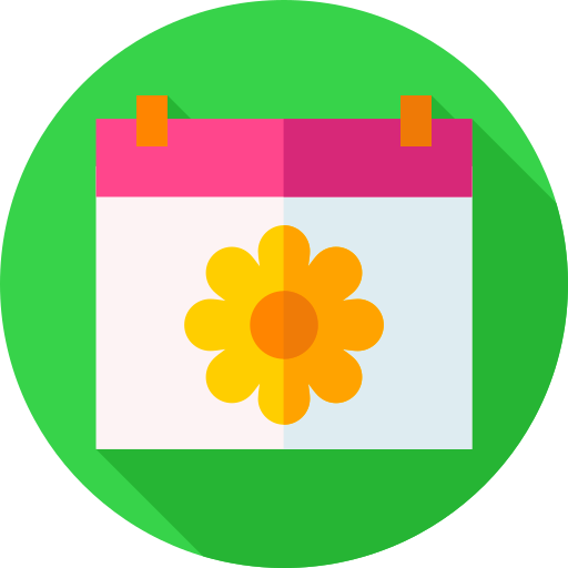 봄 Flat Circular Flat icon