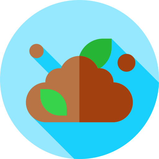 흙 Flat Circular Flat icon