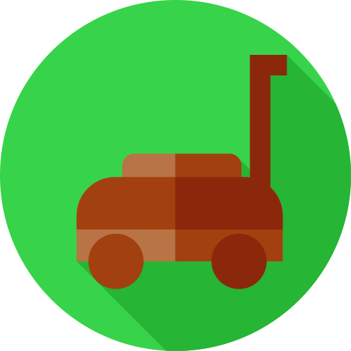 Lawn mower Flat Circular Flat icon