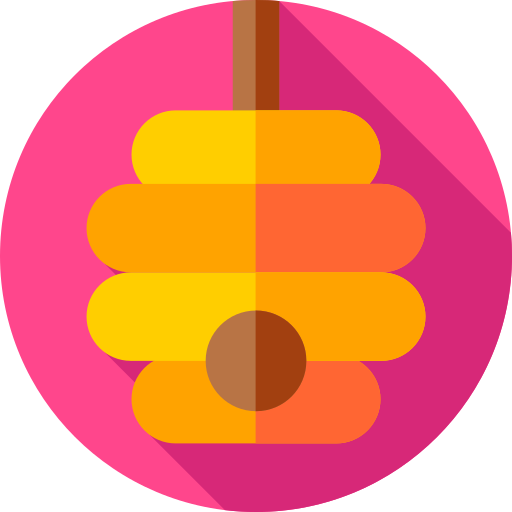 Beehive Flat Circular Flat icon