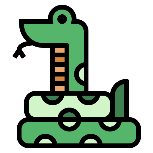 serpente Smalllikeart Lineal Color icona