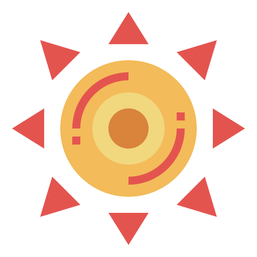 太陽 Smalllikeart Flat icon