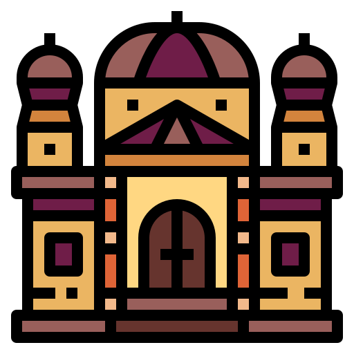 Basílica Smalllikeart Lineal Color Ícone