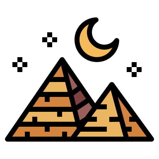 피라미드 Smalllikeart Lineal Color icon