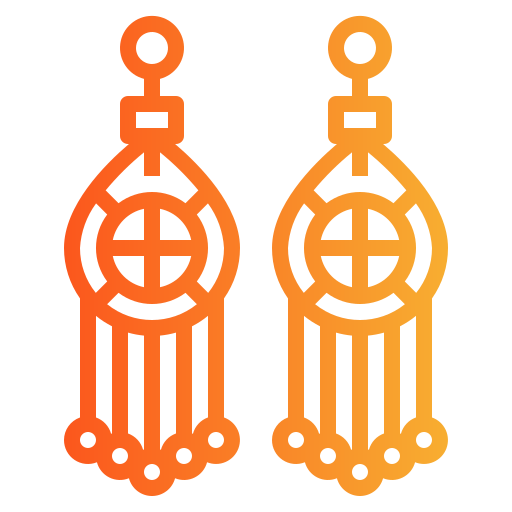 Earrings Smalllikeart Gradient icon