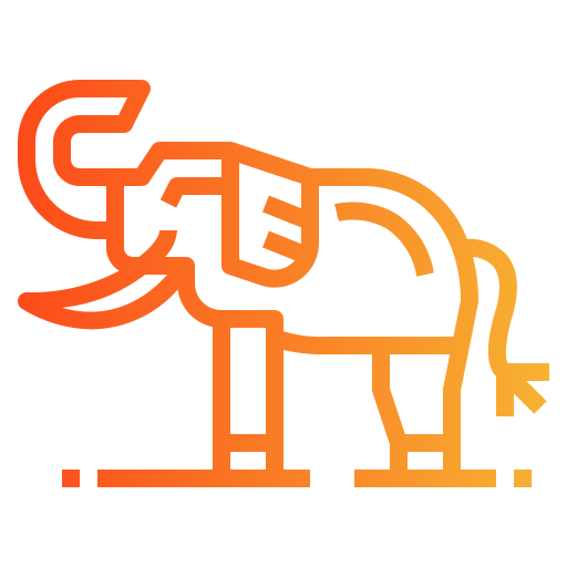 elefant Smalllikeart Gradient icon