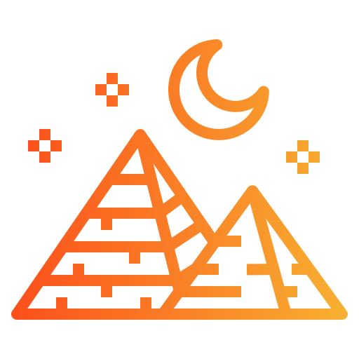 Pyramid Smalllikeart Gradient icon