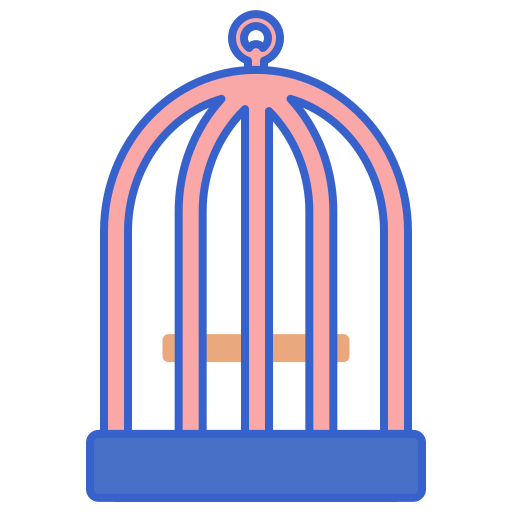 jaula de pájaros Flaticons Lineal Color icono