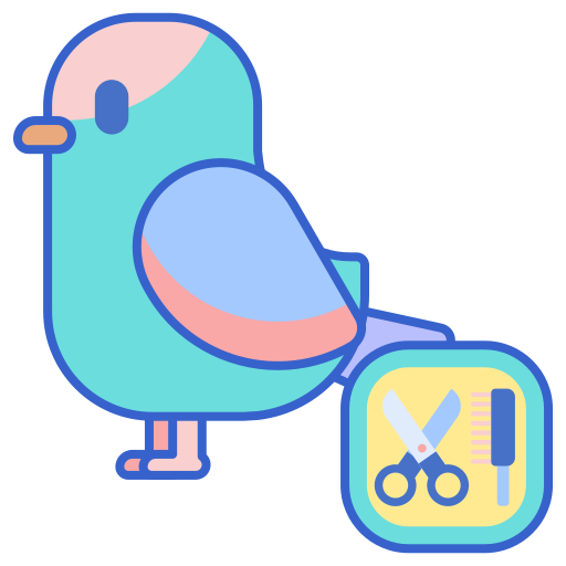 Pájaro Flaticons Lineal Color icono
