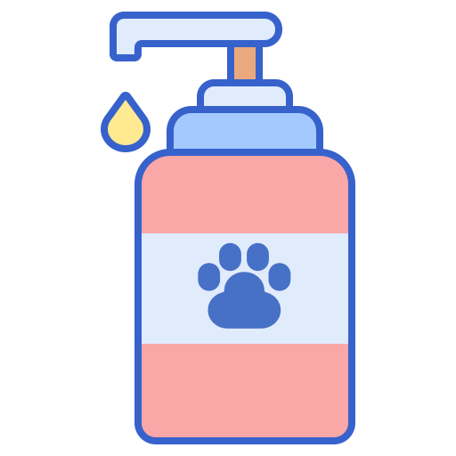 szampon dla zwierząt Flaticons Lineal Color ikona