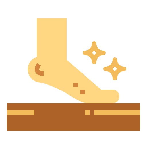Foot Smalllikeart Flat icon