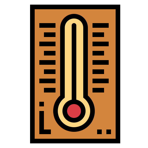 thermometer Smalllikeart Lineal Color icon