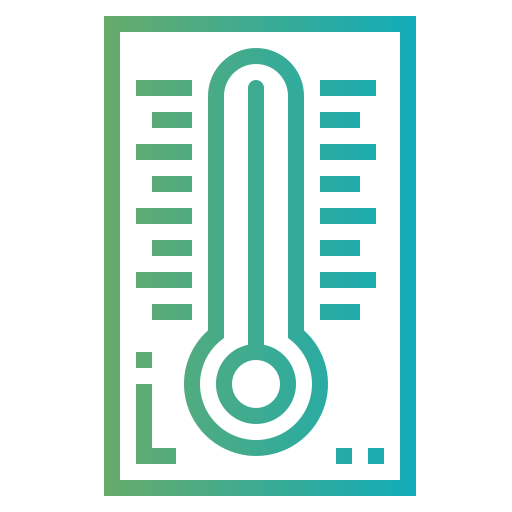 Thermometer Smalllikeart Gradient icon