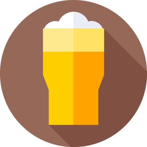 Cerveza Flat Circular Flat icono
