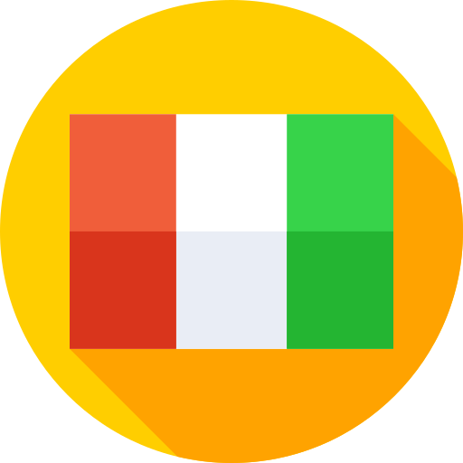 Irlanda Flat Circular Flat icono