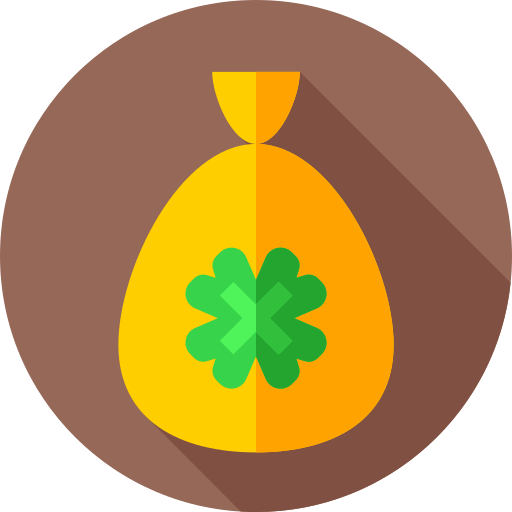 Money bag Flat Circular Flat icon