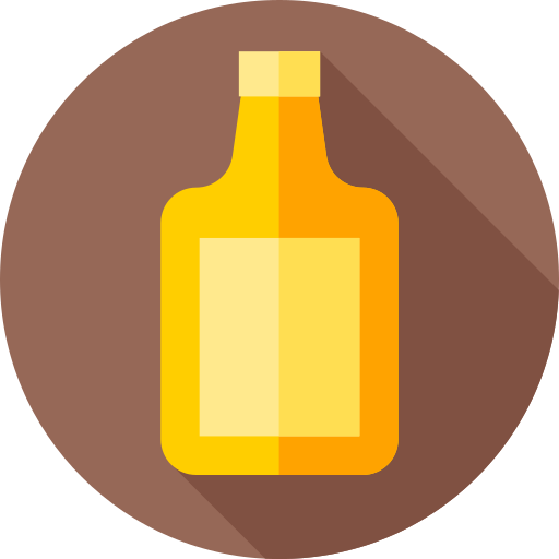 Whisky Flat Circular Flat icono