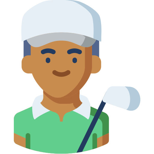 golfspeler Special Flat icoon
