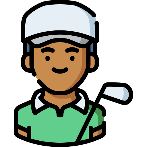 golfspieler Special Lineal color icon