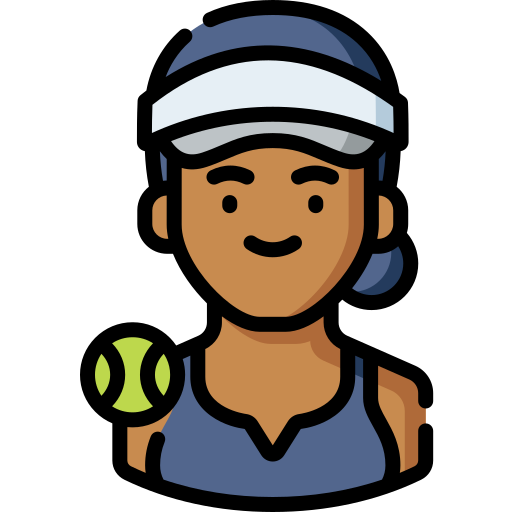 giocatore di tennis Special Lineal color icona