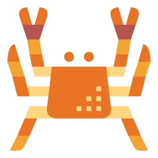 Crab Smalllikeart Flat icon