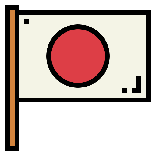 깃발 Smalllikeart Lineal Color icon