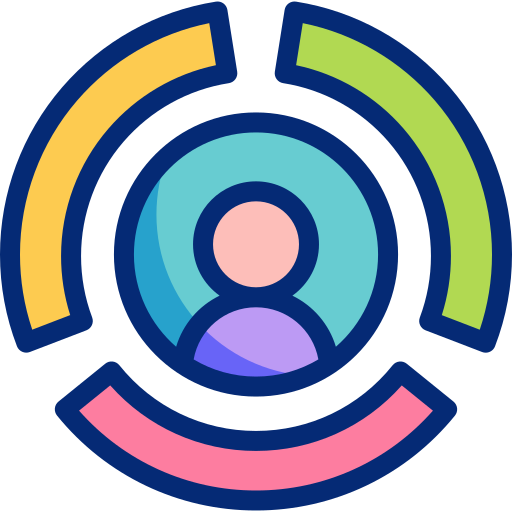 donut-diagramm Basic Accent Lineal Color icon