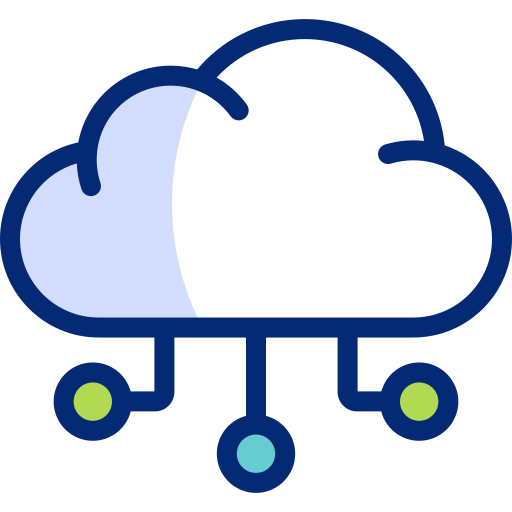 cloud computing Basic Accent Lineal Color icon