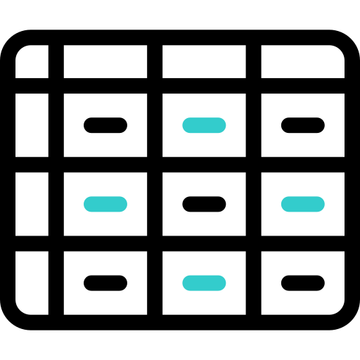 tableau Basic Accent Outline Icône