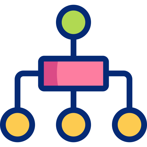 Enterprise architecture Basic Accent Lineal Color icon