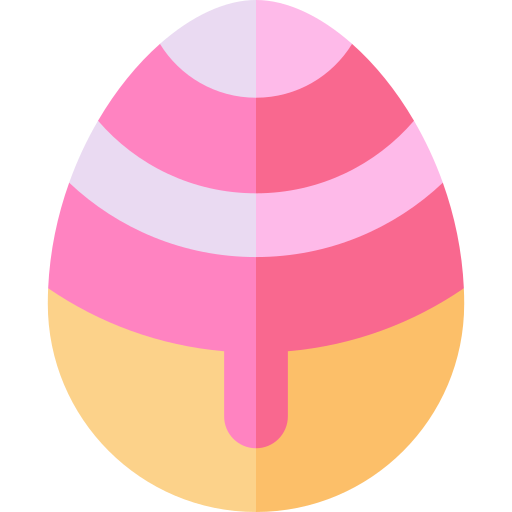 uovo di pasqua Basic Straight Flat icona